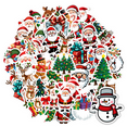 thumbnail image 1 of 35pcs Santa Stickers Christmas Cartoon Stickers Reindeer Santa Decals for Luggage Fridge Phone, 1 of 9