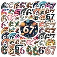 thumbnail image 1 of 35pcs Six Seven Stickers Funny 6 7 Stickers Waterproof Vinyl Decals for Luggage Phone Notebook Water Bottle, 1 of 9