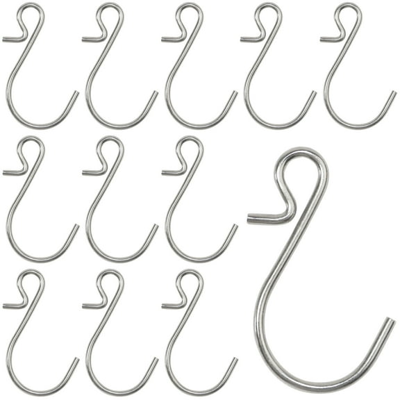 35pcs Small S Hooks Connectors Metal S Shaped Wire Hook Hangers Hanging Hooks for DIY Crafts, Hanging Jewelry, Key Chain, Tags, Fishing Lure, Net Equipment