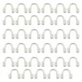 thumbnail image 1 of 35pcs Stainless Steel Wire Protectors U Shape Wire Guardian Loops Terminators Cap End Tip Beads Wire Protectors for Jewelry Making About 7mm Wide Hole 0.7mm, 1 of 6