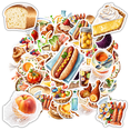 thumbnail image 1 of 35pcs Tasty Food Stickers Cute Bakery Stickers Sweet Snack Stickers for Laptops Notebooks Suitcases, 1 of 9