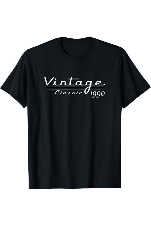 35th Birthday Gifts Vintage 1990 Men Women 35 Years Old T-Shirt