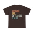 thumbnail image 1 of 35th Birthday Husband Dad Shirt Gifts Tshirt Tee Crew Neck, 1 of 2