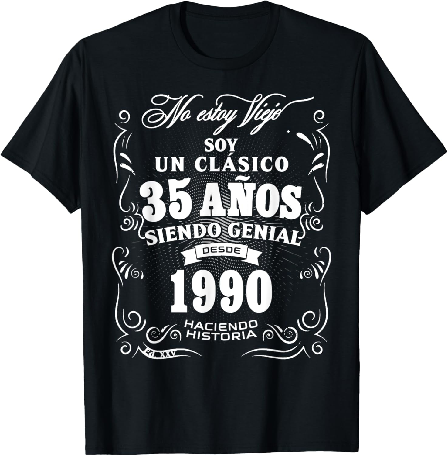 35th Birthday gift for Men in Spanish Regalo cumpleanos 35 T-Shirt ...