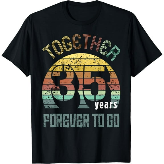 35th Years Wedding Anniversary Gifts For Couples Matching 35 T-Shirt