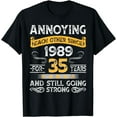 thumbnail image 1 of 35th wedding anniversary annoying each other since 1989 T-Shirt, 1 of 3