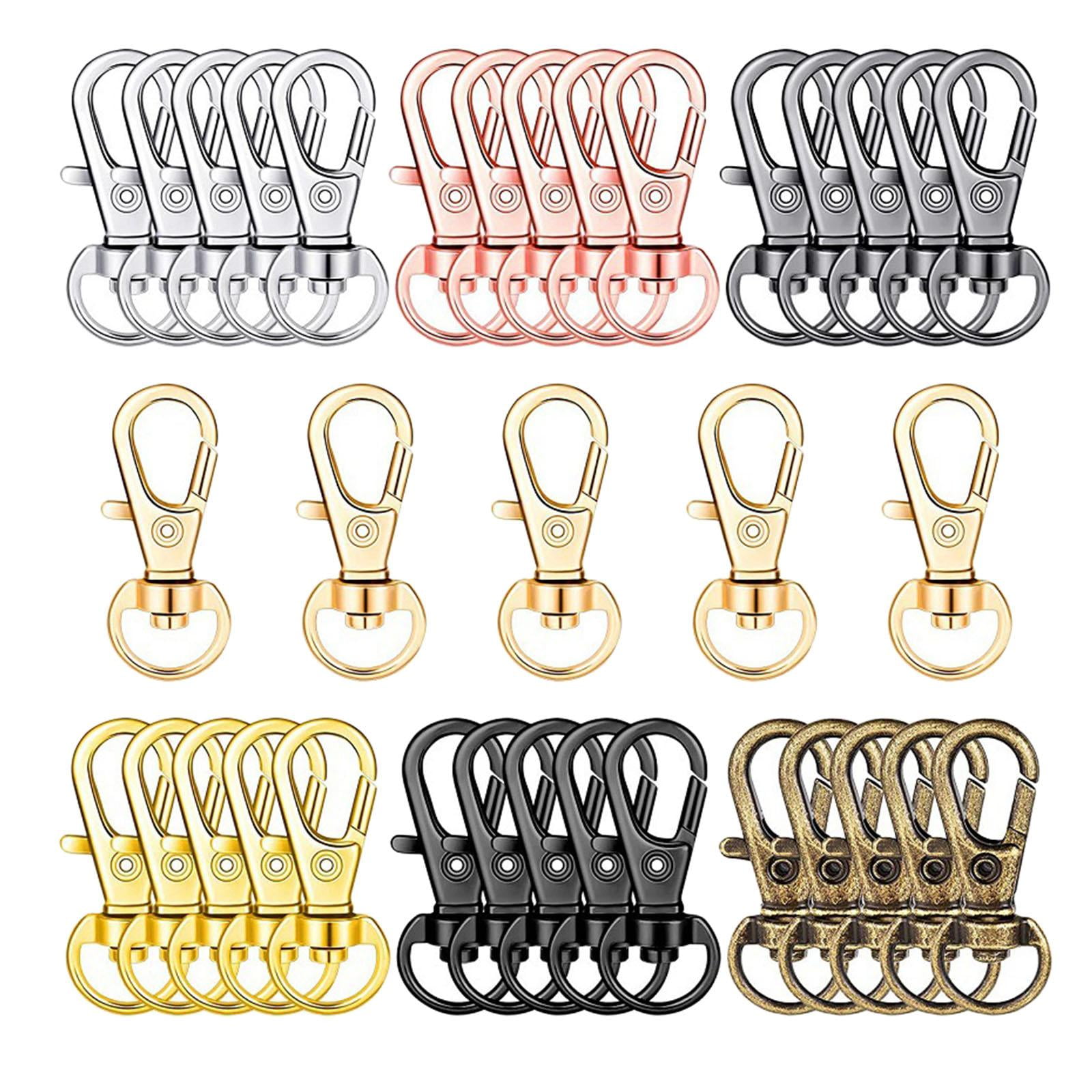 35x Swivel Clasps Lanyard Snap Hooks Reusable Lobster Claw Clasp for