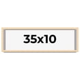 thumbnail image 1 of 35x10 Frame Natural Wood Picture Frame | 0.75 Inch Moulding Width | with UV Acrylic Plexiglass,, 1 of 8
