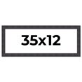 thumbnail image 1 of 35x12 Frame Brown Rustic Solid Wood Picture Frame 1.5 Inches Wide | Interior Frame Depth 0.5 Inches, 1 of 8