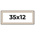 thumbnail image 1 of 35x12 Frame Gold Silver Plein Aire 2" Inch Wide Moulding Solid Wood Picture Frame | Modena, 1 of 8