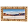 thumbnail image 1 of 35x14 Frame Beige Real Wood Picture Frame Width 3 inches | Interior Frame Depth 0.5 inches |, 1 of 8