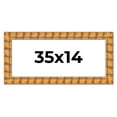 thumbnail image 1 of 35x14 Frame Beige Real Wood Picture Frame Width 3 inches | Interior Frame Depth 0.5 inches |, 1 of 8