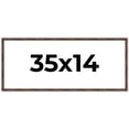 thumbnail image 1 of 35x14 Frame Brown Bamboo with Dark Coffee/Walnut Finish | Solid Wood Picture Frame Width 0.75, 1 of 8