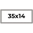 thumbnail image 1 of 35x14 Frame Silver Real Wood Picture Frame Width 1.125 Inches | Interior Frame Depth 0.5 Inches |, 1 of 8