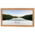thumbnail image 1 of 35x16 Frame Beige Real Wood Picture Frame Width 1.25 inches | Interior Frame Depth 0.5 inches |, 1 of 8