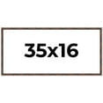 thumbnail image 1 of 35x16 Frame Brown Bamboo with Dark Coffee/Walnut Finish | Solid Wood Picture Frame Width 0.75, 1 of 8