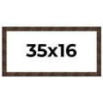 thumbnail image 1 of 35x16 Frame Brown Burl Real Wood Picture Frame Width 1.625 Inches | Interior Frame Depth 0.5 Inches, 1 of 8