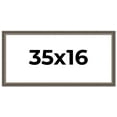 thumbnail image 1 of 35x16 Frame Silver Real Wood Picture Frame Width 1.25 Inches | Interior Frame Depth 0.5 Inches |, 1 of 8