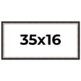 thumbnail image 1 of 35x16 Frame Silver Real Wood Picture Frame Width 1.25 Inches | Interior Frame Depth 0.75 Inches |, 1 of 8