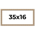 thumbnail image 1 of 35x16 Frame Silver Real Wood Picture Frame Width 1.5 inches | Interior Frame Depth 0.5 inches |, 1 of 8