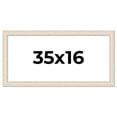 thumbnail image 1 of 35x16 Frame White Real Wood Picture Frame Width 1.75 inches | Interior Frame Depth 0.5 inches |, 1 of 8