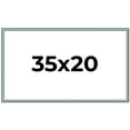 thumbnail image 1 of 35x20 Frame Blue Scuffed Farm Board Solid Wood Picture Frame Width 0.75 Inches | Interior Depth 0.5, 1 of 8