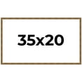 thumbnail image 1 of 35x20 Frame Gold Kingsley Distressed Solid Wood Picture Frame Width 0.75 Inches | Interior Frame, 1 of 8