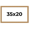 thumbnail image 1 of 35x20 Frame Gold Real Wood Picture Frame Width 1.5 inches | Interior Frame Depth 0.5 inches |, 1 of 8