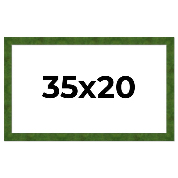 35x20 Frame Green Burl Solid Wood Picture Frame | 1.75 Inches Moulding Width | Interior Frame Depth