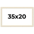 thumbnail image 1 of 35x20 Frame White Real Wood Picture Frame Width 1.5 inches | Interior Frame Depth 0.5 inches | Barn, 1 of 8