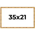 thumbnail image 1 of 35x21 Frame Gold Bamboo Picture Frame - Complete Modern Photo Frame Includes UV Acrylic Shatter, 1 of 8