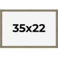 thumbnail image 1 of 35x22 Frame Gray Barnwood Rustic Solid Wood Picture Frame | 1.5 Inch Moulding Width | Includes UV, 1 of 8