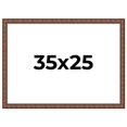 thumbnail image 1 of 35x25 Dark Brown Bamboo Real Wood Picture Frame Width 1.5 inches | Interior Frame Depth 0.5 inches, 1 of 8