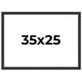 thumbnail image 1 of 35x25 Frame Black Real Wood Picture Frame Width 1.25 Inches | Interior Frame Depth 0.5 Inches |, 1 of 8
