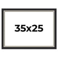 thumbnail image 1 of 35x25 Frame Black Real Wood Picture Frame Width 2.25 Inches | Interior Frame Depth 0.5 Inches |, 1 of 8