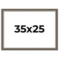 thumbnail image 1 of 35x25 Frame Brown Solid Wood Picture Frame | 1.75 Inch Moulding Width | Austin Frame Complete with, 1 of 8