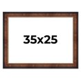 thumbnail image 1 of 35x25 Frame Brown Walnut Gold Ornate Trim Solid Wood Plein Air Picture Frame | 3 Inch Moulding, 1 of 8