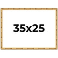 thumbnail image 1 of 35x25 Frame Gold Bamboo Solid Wood Picture Frame | 1 Inch Moulding Width | Interior Frame Depth, 1 of 8