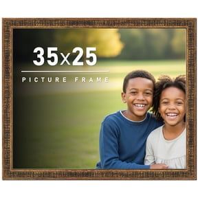 35x25 Frame Gold Picture Frame - Complete Modern Photo Frame Includes UV Acrylic Shatter Guard