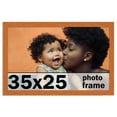 thumbnail image 1 of 35x25 Frame Honey Pecan Brown Picture Frame - Modern Photo Frame Includes UV Acrylic Shatter Guard, 1 of 8
