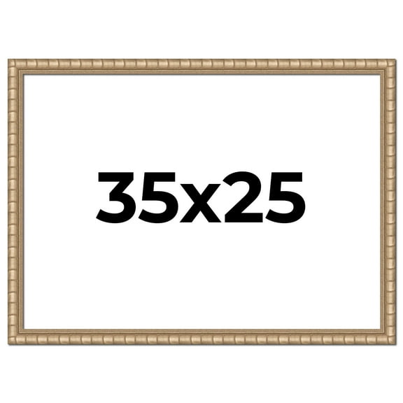 35x25 Frame Silver Real Wood Picture Frame Width 1.5 inches | Interior Frame Depth 0.5 inches |