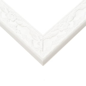 35x25 Frame White Solid Wood Picture Frame Width 1.75 Inches | Interior Frame Depth 0.375 Inches |