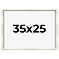 thumbnail image 1 of 35x25 Frame White Wheat Solid Wood Picture Frame | Moulding Width 0.75 Inches | Interior Depth 0.5, 1 of 8