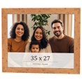 thumbnail image 1 of 35x27 Frame Beige Real Wood Picture Frame Width 1.25 inches | Interior Frame Depth 0.5 inches |, 1 of 8