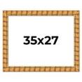 thumbnail image 1 of 35x27 Frame Beige Real Wood Picture Frame Width 3 inches | Interior Frame Depth 0.5 inches |, 1 of 8