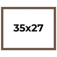 thumbnail image 1 of 35x27 Frame Brown Farmhouse Solid Wood Picture Frame Width 1.5 Inches | Interior Frame Depth 0.5, 1 of 8