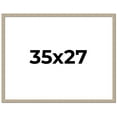 thumbnail image 1 of 35x27 Frame Grey Solid Wood Picture Frame Width 1 Inches | Interior Frame Depth 0.5 Inches |, 1 of 8