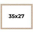 thumbnail image 1 of 35x27 Frame White Real Wood Picture Frame Width 1.5 inches | Interior Frame Depth 0.5 inches |, 1 of 8