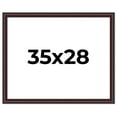 thumbnail image 1 of 35x28 Frame Brown Round Mahogany Solid Wood Picture Frame | 1.625 Inch Moulding Width | with UV, 1 of 8
