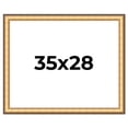thumbnail image 1 of 35x28 Frame Gold Plein Aire Solid Wood Picture Frame Width 2 Inches | Interior Frame Depth 0.5, 1 of 8